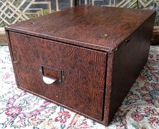 Antique Vintage 1920-30s Winel Card Index Storage Drawer Tabletop Desk Shop