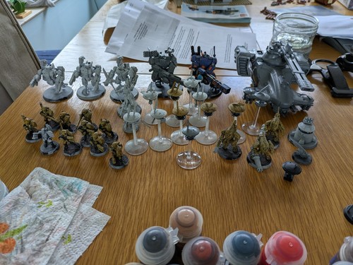 Warhammer 000 tau army lot - warhammer,