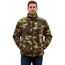 Mens Camouflage Print Fleece