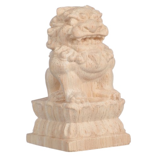 Carved wooden lion - lion, finial
