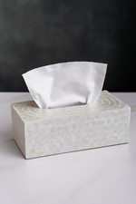 Oyster Shell Tissue Box Cover