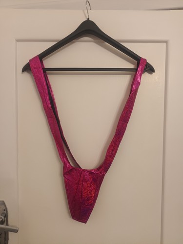 Mens pink foil - foil, mankini