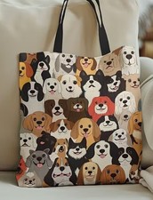 Dog Print Tote Bag