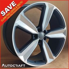 20" RS4 D GP Style ALLOY WHEELS X4 - TYRES Fits : AUDI A4 A5 A6 A7