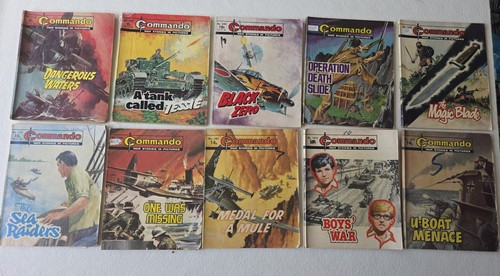 Vintage commando war comics - vintage,