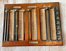 Knitting & Crochet Row Counter and Needle Gauge MP Handy Guide Metal sewing tool