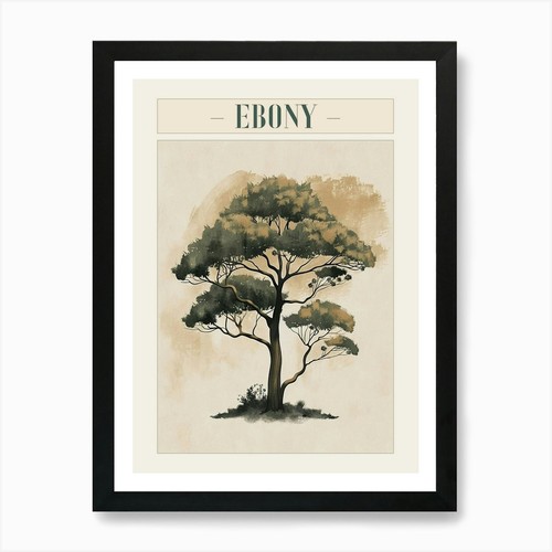 Ebony tree minimal japandi - minimal,