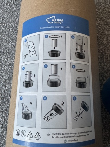 Nappy bin refill foil - , for