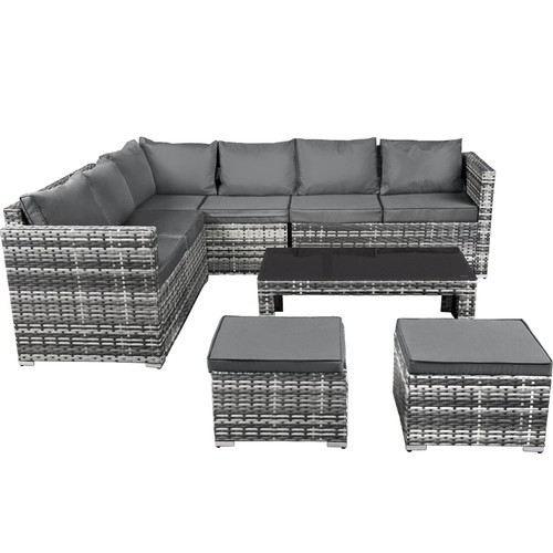 Rattan garden furniture set - rattan,