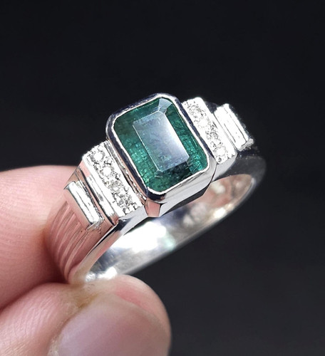Natural emerald engagement - natural,