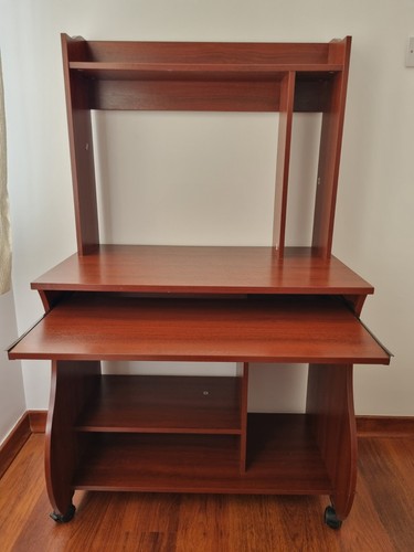 Compact wooden computer - wooden, desk