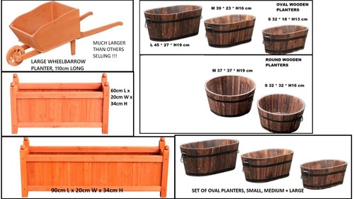 Wooden garden planters - wooden,