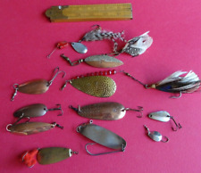 SELECTION OF ANTIQUE FISHING SPOON LURES, SOME WITH MAKERS DETAILS