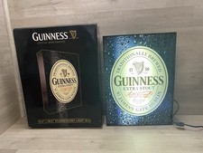 Guinness Extra Stout Beer Lighted Bar Sign W/ Box Working 