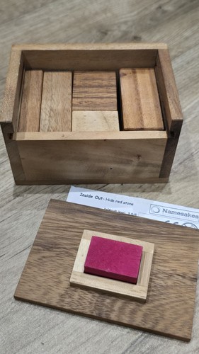Namesakes wooden puzzle box - puzzle,
