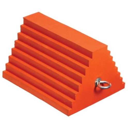One large wheel chock for - one,