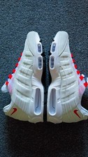 Nike Air Max 95 Men's Trainers Size 10 UK white /red/black