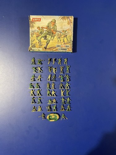 Airfix ww2 marines 1960s - ww2,