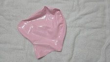 Baby Pink Latex Rubber Rebreather Hood