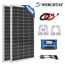 100W 200W 300W 400W Solar Panel Kit with Mounting Brackets Caravan RV Camper Van