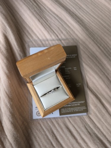 Diamond ring platinum - , 0.31