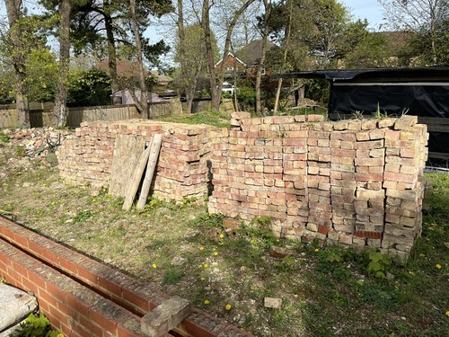 Reclaimed bricks from - , a