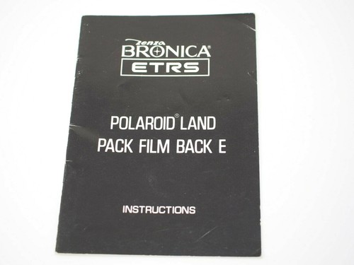 Bronica polaroid land pack - polaroid,