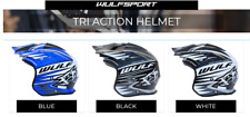 Trial motocross MX helmet open face Wulfsport Tri-Action adult sizes S-XXL