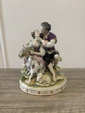 Antique 20th Century Rudolstadt Volkstedt Courting Couple Porcelain Figurine