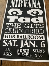 Rare Nirvana 1990 Flyer