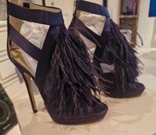 Purple Satin Feather Jimmy