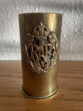 WWII Trench Art  RAF Brass Pot