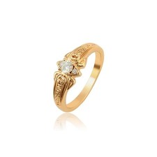 Gold Plated Vintage Marquise