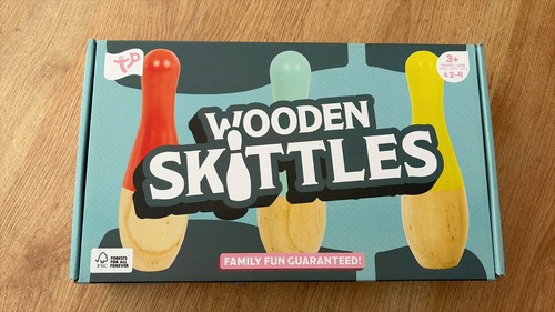 Wooden skittles garden game - wooden,