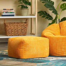 Cord Bean Bag Footstool Square
