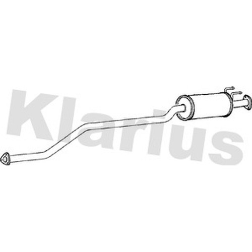 Centre exhaust box - centre, silencer