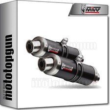 double silencer gp steel black mivv for kawasaki zx-10 r 2006 06 2007 07