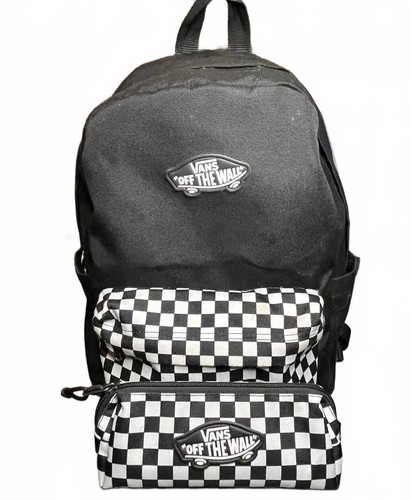 Vans black checkerboard - black,