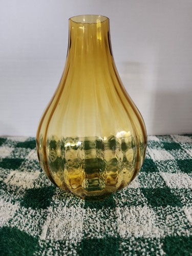 Vintage ribbed amber - ribbed,