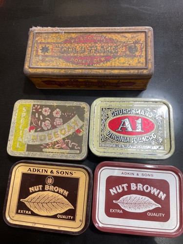 Tobacco tins etc - job, lot