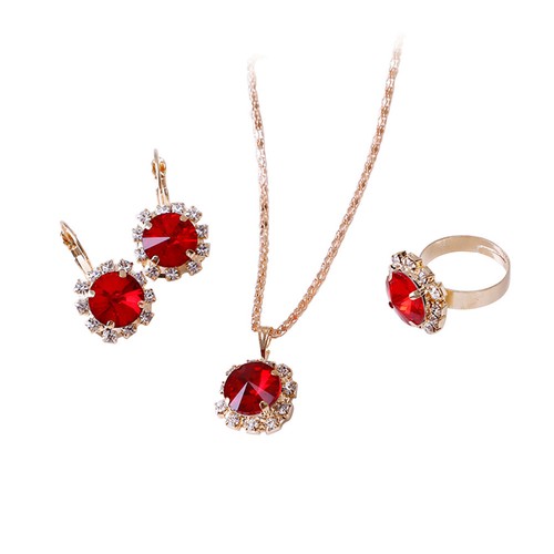 Set contains necklace ring and - ring,