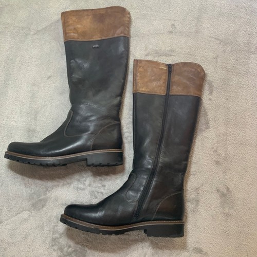 Remonte black brown leather - black,
