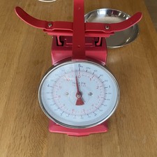 M&S Red Retro Kitchen Scales