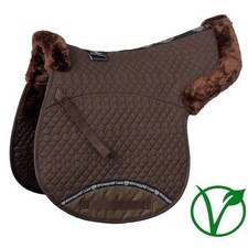 Rhinegold Luxe Fur Numnah Brown