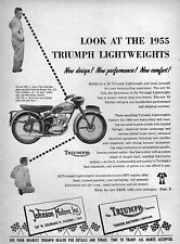 1955 Triumph Tiger Cub 200 Motorcycle Original Ad 