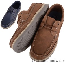Mens Gents Lace Up Faux