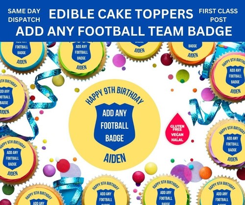 Edible cupcake toppers - edible,