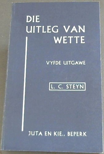 Steyn die uitleg van - l.c., ..