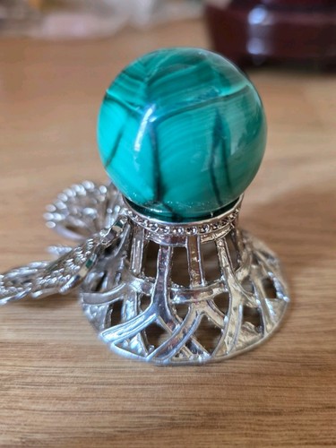 Malachite crystal sphere - malachite,