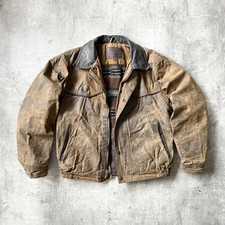 Rare 1990s Outback Australia Oilskin Waxed Cotton Trail Blazer Crop Rider Jacket